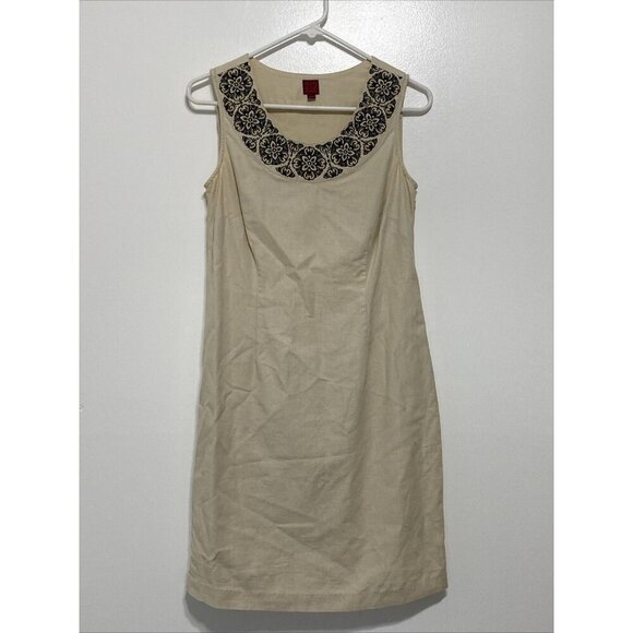 212 COLLECTION Women’s Size 6 Dress Tunic Linen Sleeveless Summer - Picture 1 of 9
